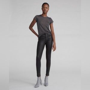 Rag & Bone Coated High-rise Skinny Jeans
